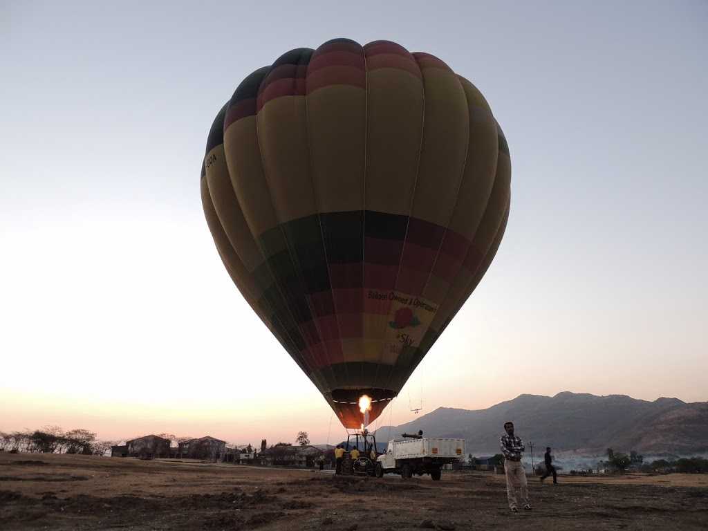 Hot Air Balloon ready to take off